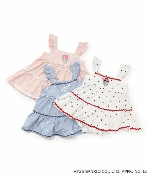 petit main / プティマイン ロンパース | 【サンリオキャラクターズ】カットティアードOPロンパース | 詳細8