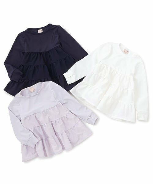 petit main / プティマイン 水着・スイムグッズ | 【SWIM】【リンク】ティアードラッシュガード(キッズ) | 詳細9