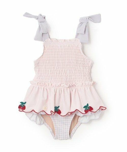 petit main / プティマイン 水着・スイムグッズ | 【SWIM】いちごペプラムワンピース水着 | 詳細11