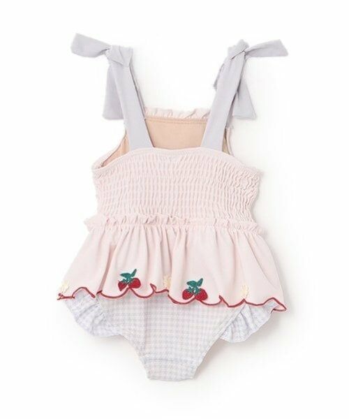 petit main / プティマイン 水着・スイムグッズ | 【SWIM】いちごペプラムワンピース水着 | 詳細2