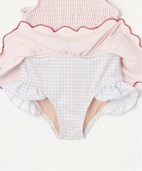 petit main / プティマイン 水着・スイムグッズ | 【SWIM】いちごペプラムワンピース水着 | 詳細6