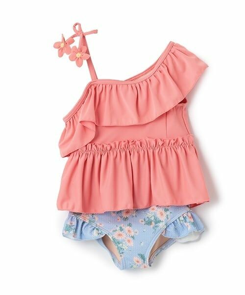 petit main / プティマイン 水着・スイムグッズ | 【SWIM】ワンショルダータンキニ（ピーチ）