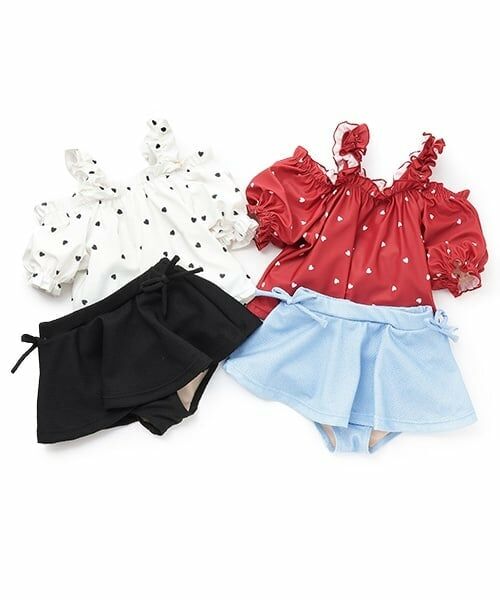 petit main / プティマイン 水着・スイムグッズ | 【SWIM】ハートパフスリーブタンキニ | 詳細17