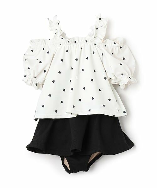 petit main / プティマイン 水着・スイムグッズ | 【SWIM】ハートパフスリーブタンキニ | 詳細18