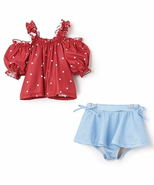 petit main / プティマイン 水着・スイムグッズ | 【SWIM】ハートパフスリーブタンキニ | 詳細5