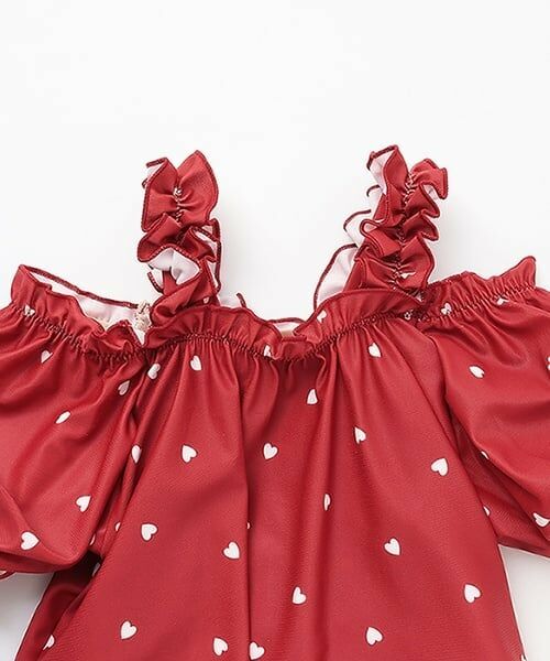 petit main / プティマイン 水着・スイムグッズ | 【SWIM】ハートパフスリーブタンキニ | 詳細6