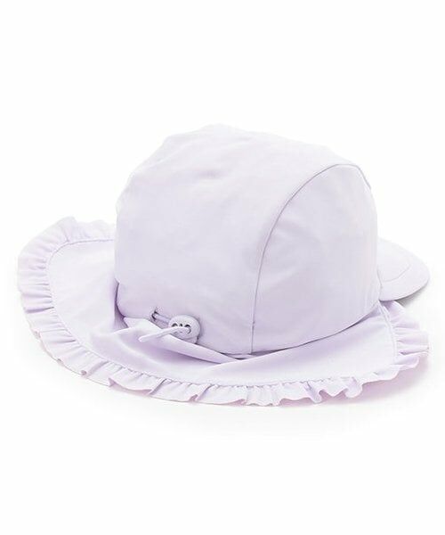petit main / プティマイン 水着・スイムグッズ | 【SWIM】日除けつきフリルスイムキャップ | 詳細1