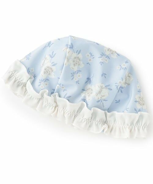 petit main / プティマイン 水着・スイムグッズ | 【SWIM】フリルスイムキャップ（ライト ブルー）