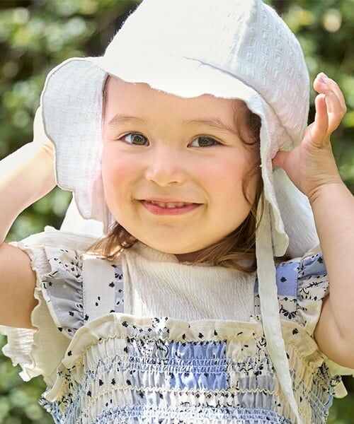 petit main / プティマイン ハット | スカラップサンハット（アイボリー）