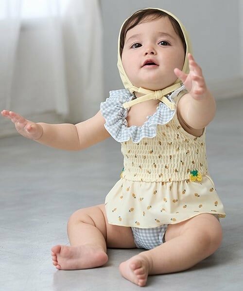 petit main / プティマイン 水着・スイムグッズ | 【SWIM】キャップつきフルーツ総柄ビキニ | 詳細2