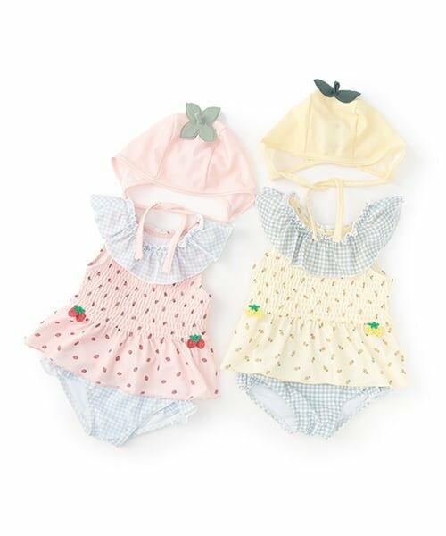 petit main / プティマイン 水着・スイムグッズ | 【SWIM】キャップつきフルーツ総柄ビキニ | 詳細20