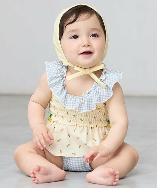 petit main / プティマイン 水着・スイムグッズ | 【SWIM】キャップつきフルーツ総柄ビキニ | 詳細4