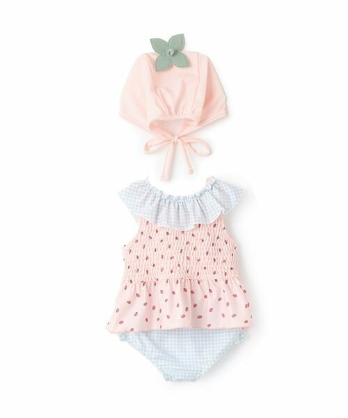 petit main / プティマイン 水着・スイムグッズ | 【SWIM】キャップつきフルーツ総柄ビキニ | 詳細5