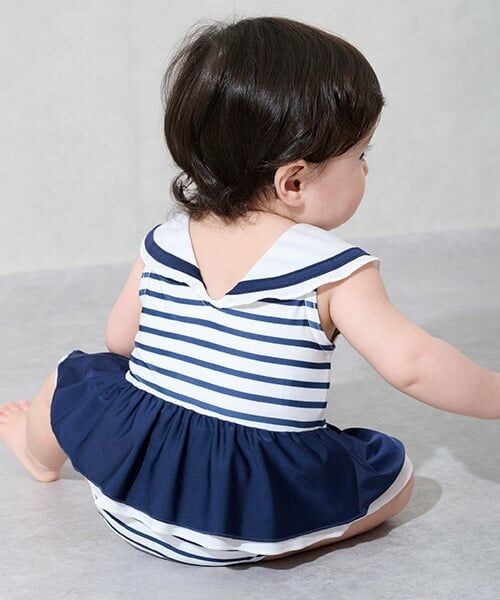 petit main / プティマイン 水着・スイムグッズ | 【SWIM】girlsセーラー水着 | 詳細1