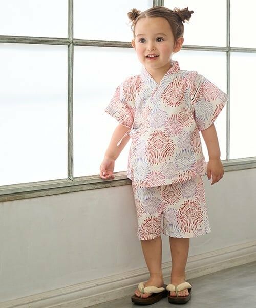 petit main / プティマイン 着物・浴衣・小物類 | girlsアソート甚平（赤）