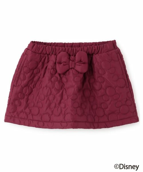 petit main / プティマイン ミニ・ひざ丈スカート | 【Disney】【リンク】キルトスカート（赤）