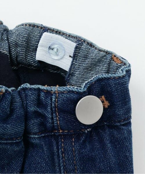 petit main / プティマイン ミニ・ひざ丈スカート | パールデニムスカパン | 詳細3