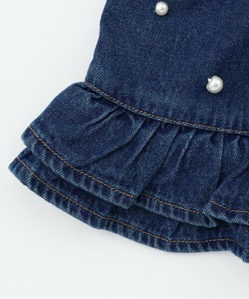 petit main / プティマイン ミニ・ひざ丈スカート | パールデニムスカパン | 詳細5