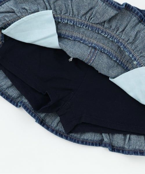 petit main / プティマイン ミニ・ひざ丈スカート | パールデニムスカパン | 詳細6