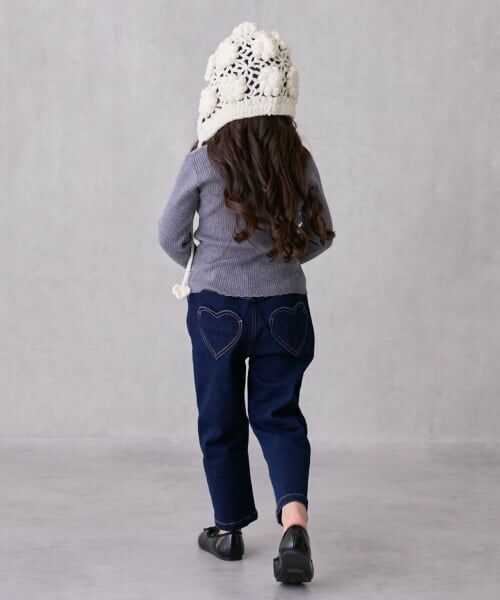 petit main / プティマイン その他パンツ | ハートポケットバレルパンツ | 詳細1