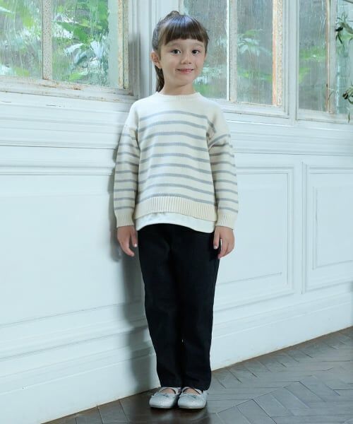 petit main / プティマイン その他パンツ | ハートポケットバレルパンツ | 詳細5