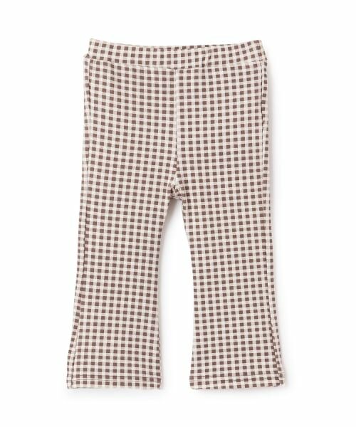 petit main / プティマイン その他パンツ | 【防汚加工】フレアカットパンツ（コゲ茶）