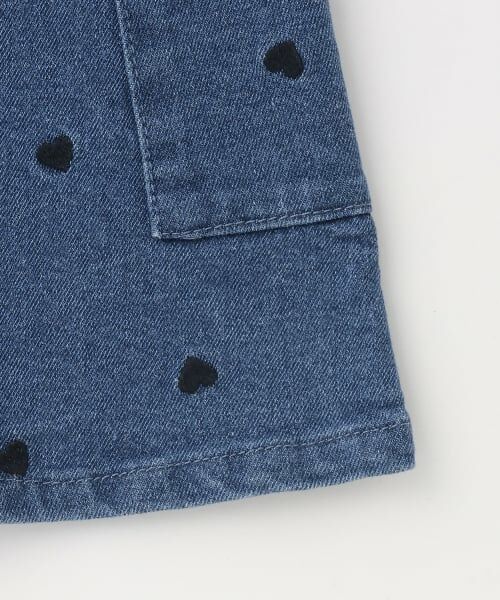 petit main / プティマイン ミニ丈・ひざ丈ワンピース | 【リンク】刺しゅうサロペスカート | 詳細10