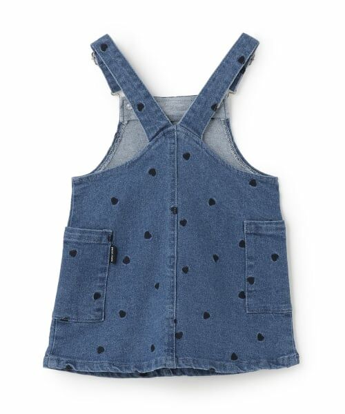 petit main / プティマイン ミニ丈・ひざ丈ワンピース | 【リンク】刺しゅうサロペスカート | 詳細5