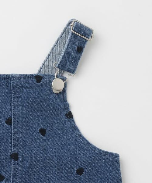 petit main / プティマイン ミニ丈・ひざ丈ワンピース | 【リンク】刺しゅうサロペスカート | 詳細7