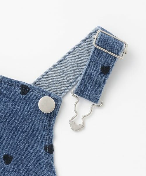 petit main / プティマイン ミニ丈・ひざ丈ワンピース | 【リンク】刺しゅうサロペスカート | 詳細8