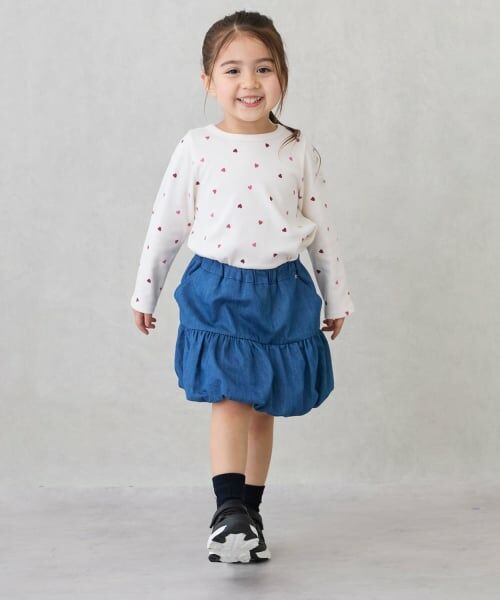 petit main / プティマイン ミニ・ひざ丈スカート | ペプラムバルーンスカパン | 詳細1