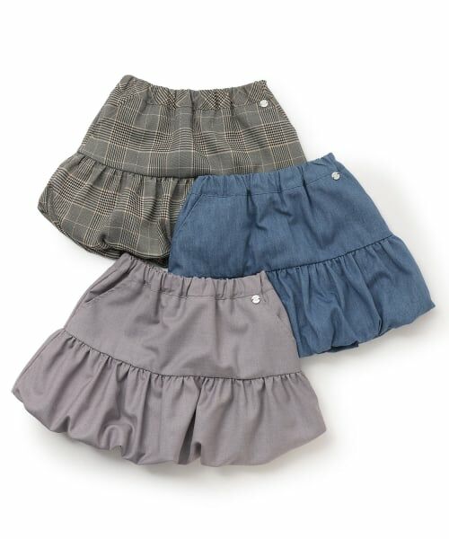 petit main / プティマイン ミニ・ひざ丈スカート | ペプラムバルーンスカパン | 詳細14