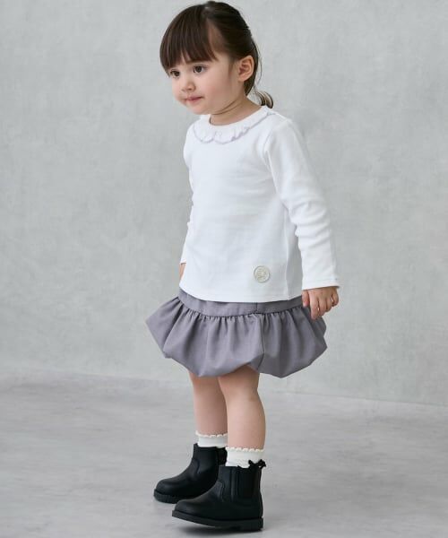 petit main / プティマイン ミニ・ひざ丈スカート | ペプラムバルーンスカパン | 詳細4