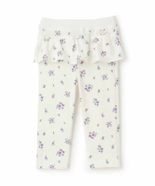 petit main / プティマイン その他パンツ | 【スマイル/防汚加工】フリルカットロングパンツ（アイボリー）