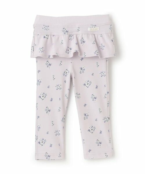 petit main / プティマイン その他パンツ | 【スマイル/防汚加工】フリルカットロングパンツ（ライト ピンク）