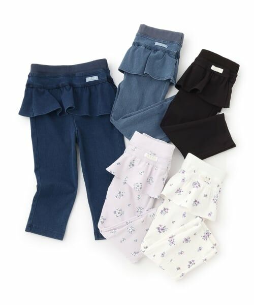 petit main / プティマイン その他パンツ | 【スマイル/防汚加工】フリルカットロングパンツ | 詳細8