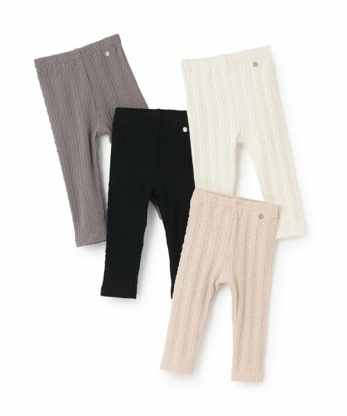 petit main / プティマイン その他パンツ | 【シアバター】ジャガードレギンス | 詳細10