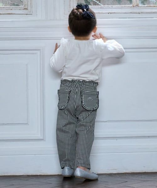 petit main / プティマイン その他パンツ | 【スマイル防汚】ポケットフリルパンツ | 詳細1
