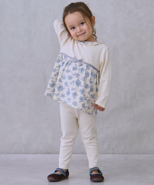 petit main / プティマイン その他パンツ | 【フワもちっと】ポケットレギンス（クリーム）