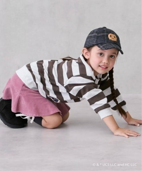 petit main / プティマイン ミニ・ひざ丈スカート | ハートポケットスカパン | 詳細3