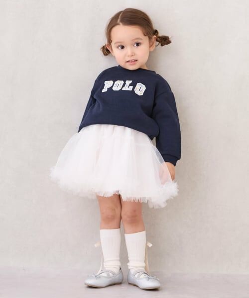 petit main / プティマイン Tシャツ | 【POLO BCS】ロゴアップリケ長T | 詳細3