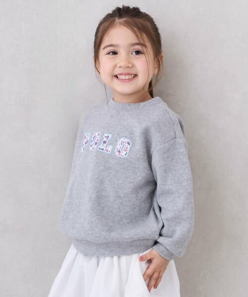 petit main / プティマイン Tシャツ | 【POLO BCS】ロゴアップリケ長T | 詳細4