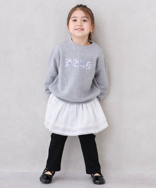 petit main / プティマイン Tシャツ | 【POLO BCS】ロゴアップリケ長T | 詳細5