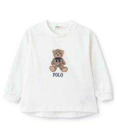 petit main / プティマイン Tシャツ | 【POLO BCS】くまグラフィック長袖T