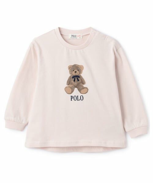 petit main / プティマイン Tシャツ | 【POLO BCS】くまグラフィック長袖T | 詳細6