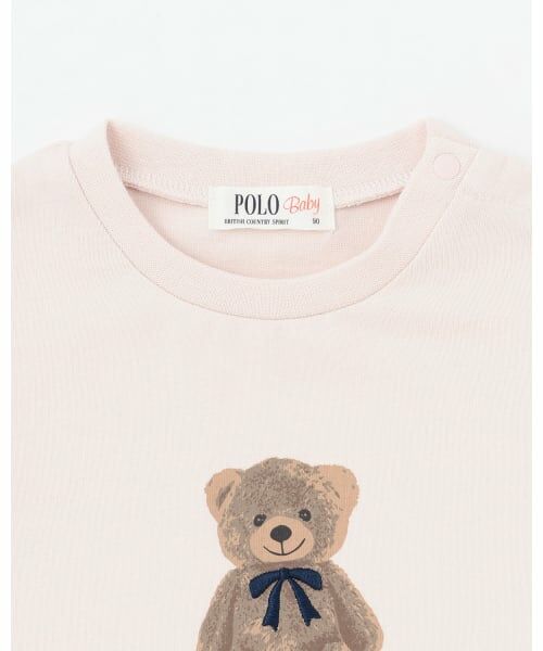 petit main / プティマイン Tシャツ | 【POLO BCS】くまグラフィック長袖T | 詳細8