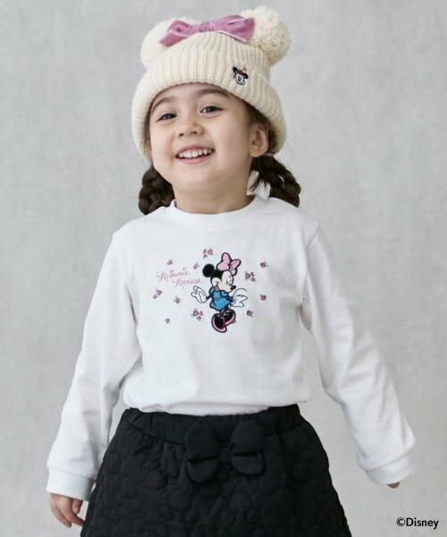 petit main / プティマイン Tシャツ | 【Disney】グラフィック長袖T（アイボリー）