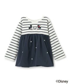 petit main / プティマイン Tシャツ | 【Disney】【リンク】ドッキング長袖チュニック