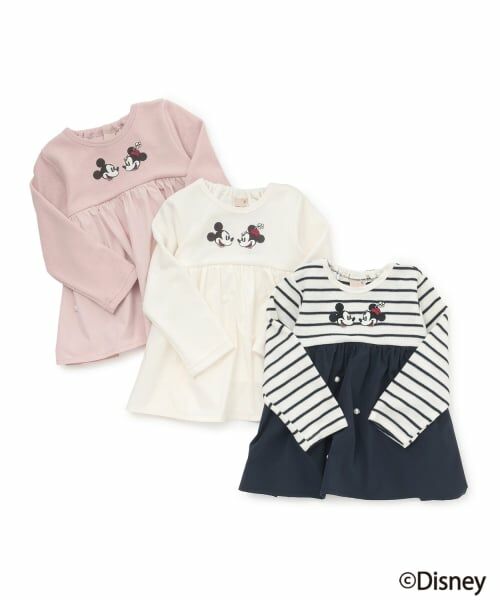 petit main / プティマイン Tシャツ | 【Disney】【リンク】ドッキング長袖チュニック | 詳細12