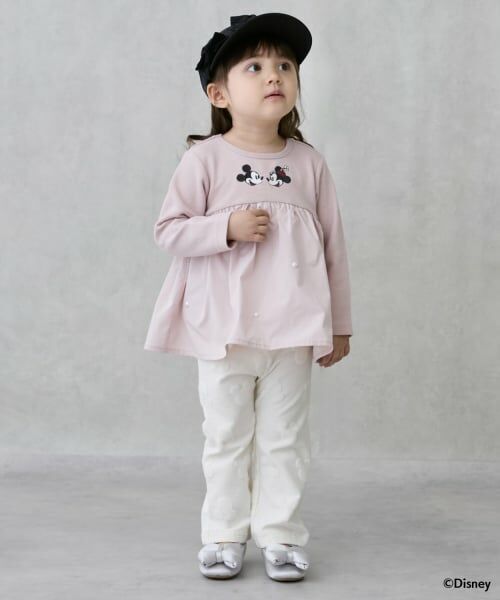 petit main / プティマイン Tシャツ | 【Disney】【リンク】ドッキング長袖チュニック | 詳細2